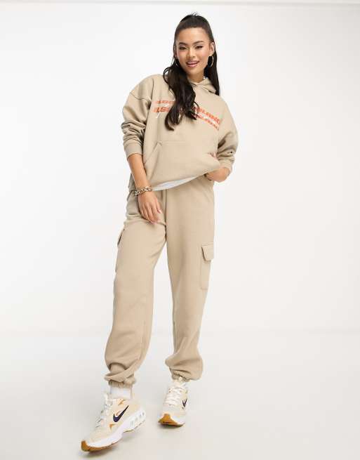 Il Sarto cargo trackies in beige (part of a set)