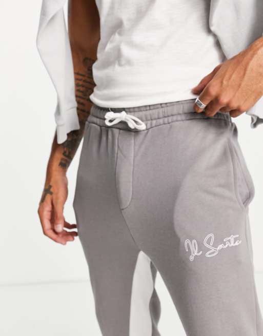 Il Sarto co-ord logo joggers in grey