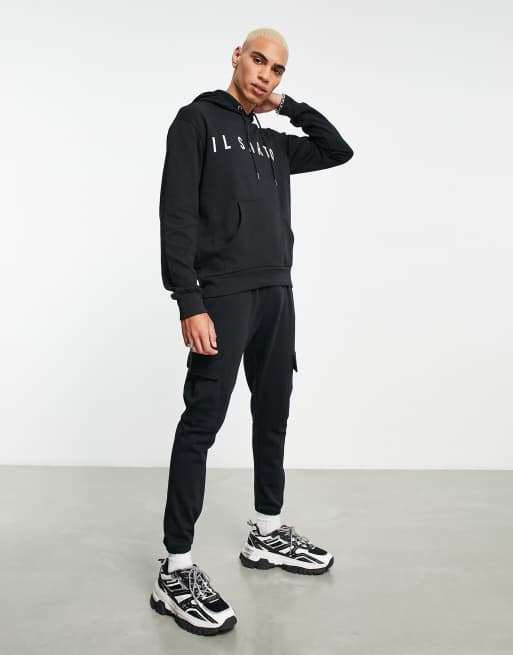 Il Sarto core cargo trackies in black (part of a set) | ASOS