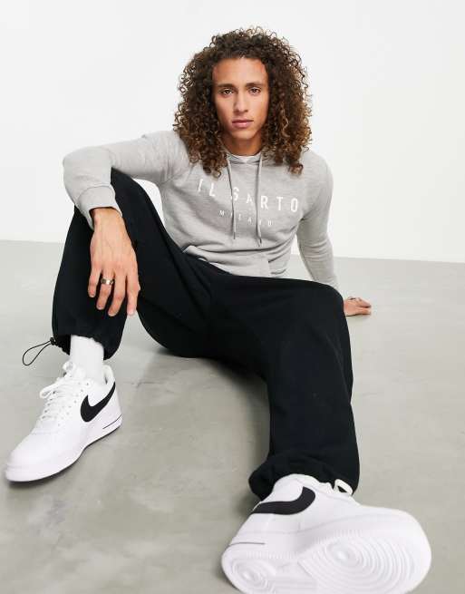 Il Sarto - Core - Felpa slim grigia con cappuccio, 4 di 4