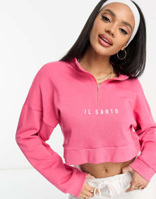 Light pink best sale cropped champion hoodie