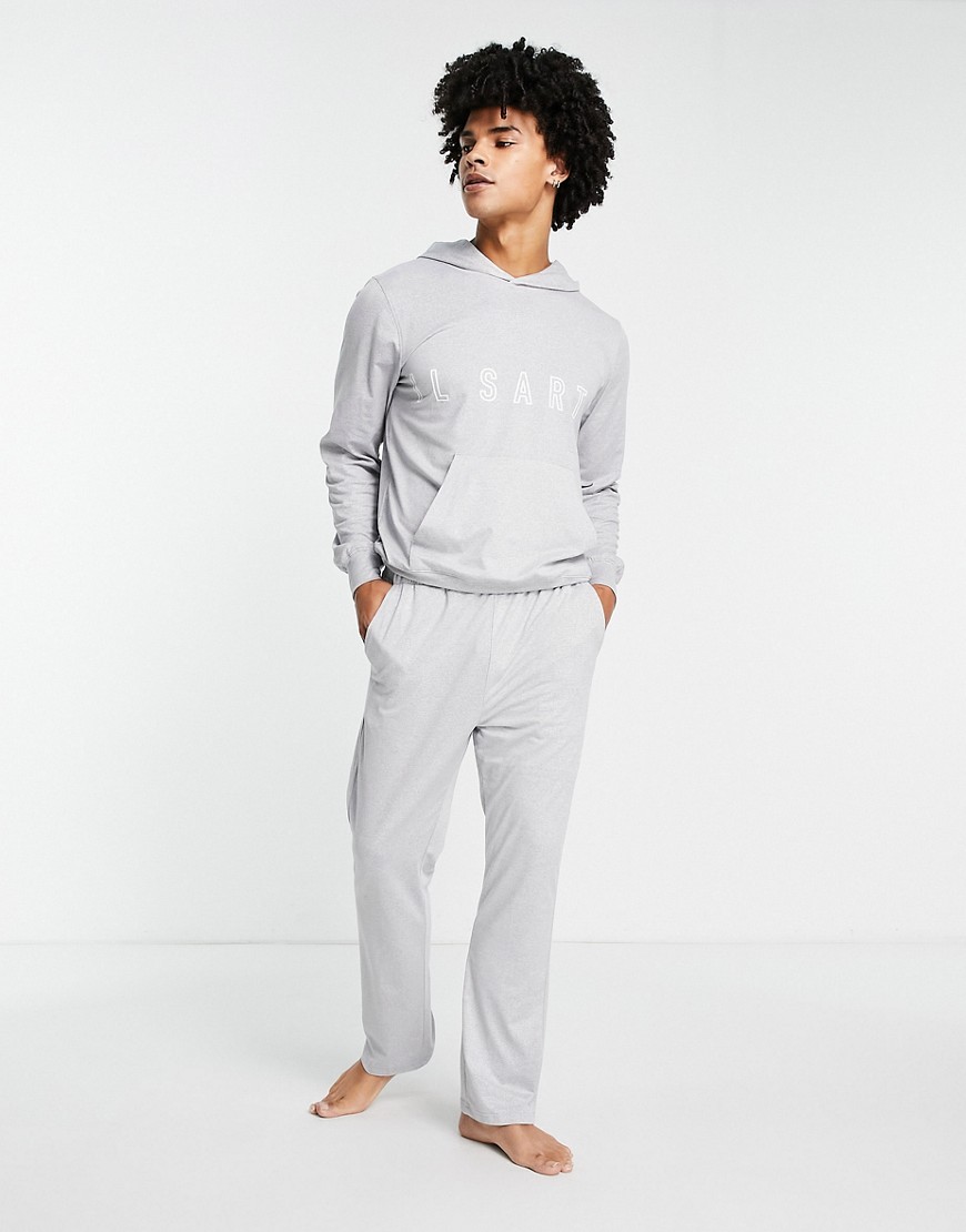 Il Sarto Hoodie Lounge Set In Gray