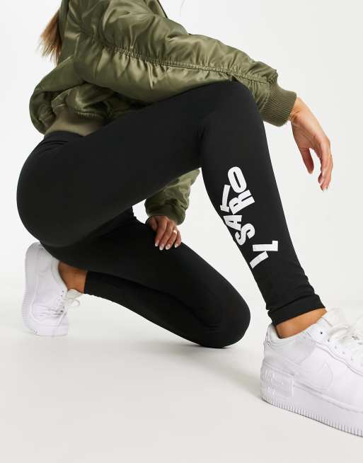 Il Sarto leggings with jumbled logo in black (part of a set)