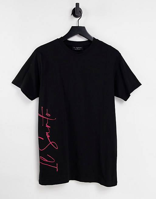 Il Sarto logo print t-shirt in black
