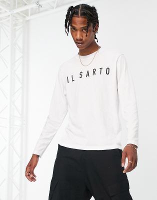 Il Sarto Il Sarto long sleeve core t-shirt in white