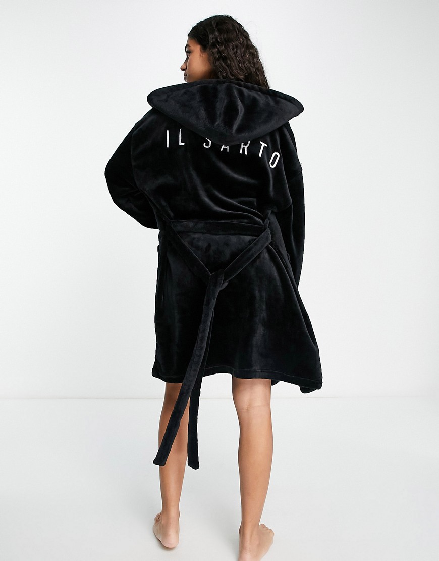 lounge dressing gown in black