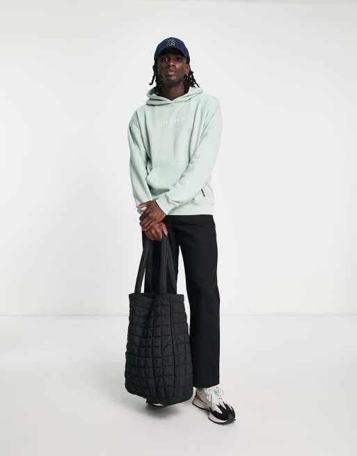 Il Sarto - Oversized hoodie met omlijnd logo in lichtgroen