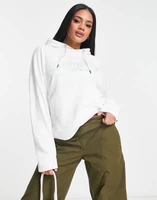 Il Sarto oversized logo hoodie co-ord in white