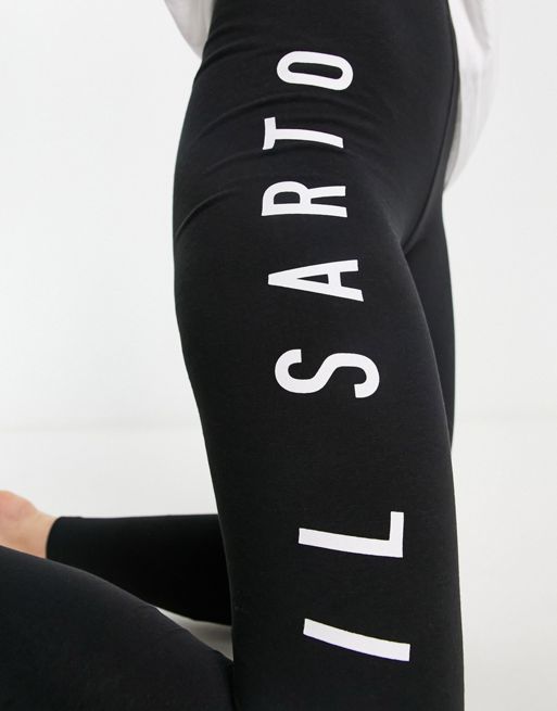 4th & Reckless Amber lounge leggings with elastic waistband in black