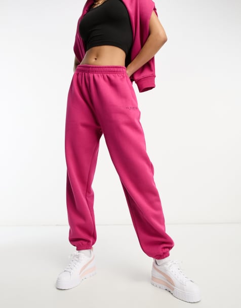 Il Sarto - Pantalon de jogging d'ensemble à logo - Rose vif - view 1