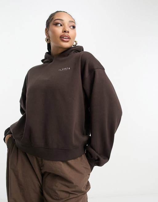 Cropped plus size hoodie hotsell