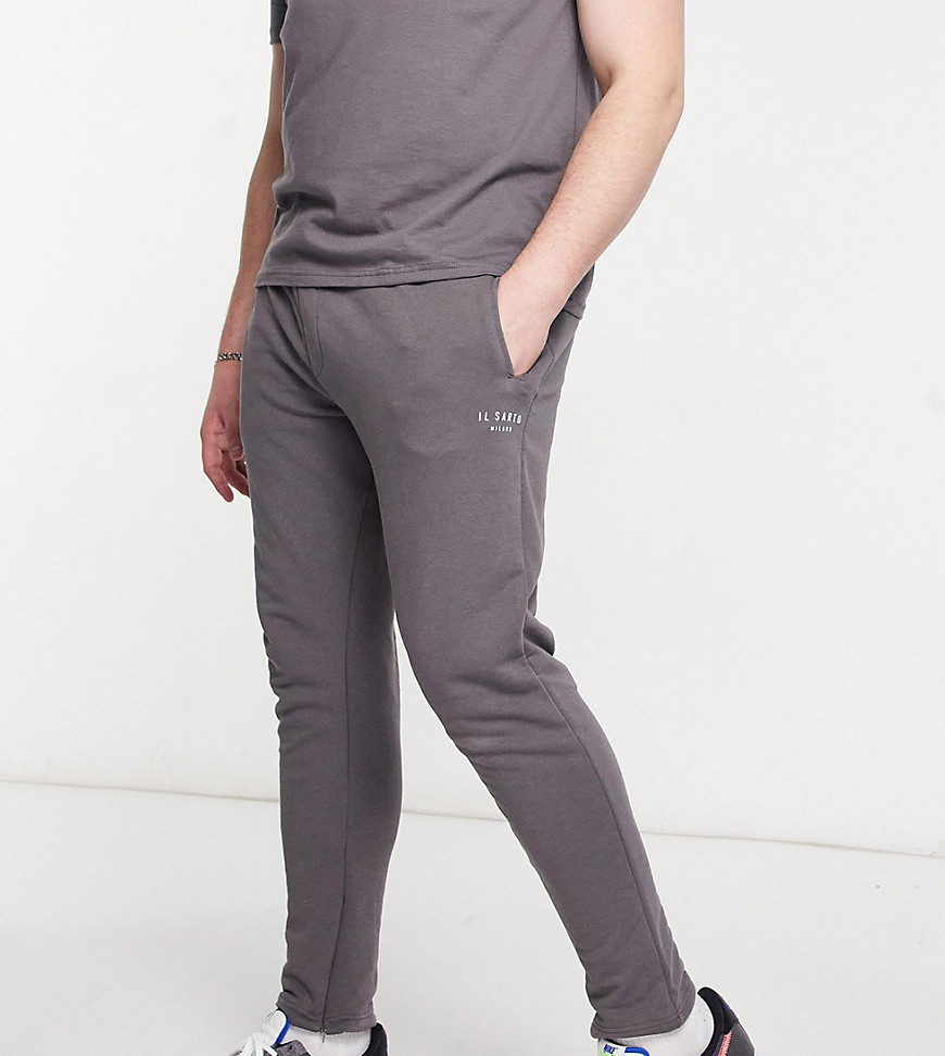 Il Sarto Plus logo sweatpants-Grey