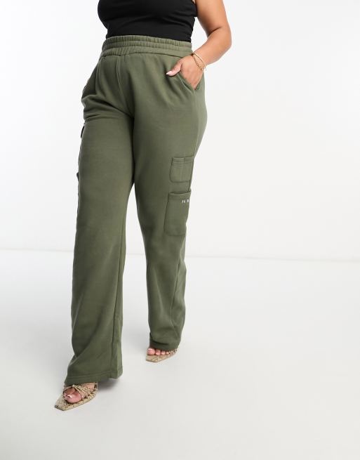 Plus Khaki Cargo Jeans