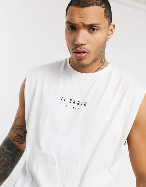 Il Sarto – Podkoszulek oversize z nadrukiem, 3 z 4