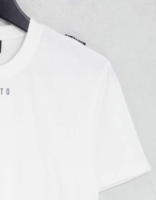 Il Sarto – Schmal geschnittenes T-Shirt in Weiß , 4 von 4