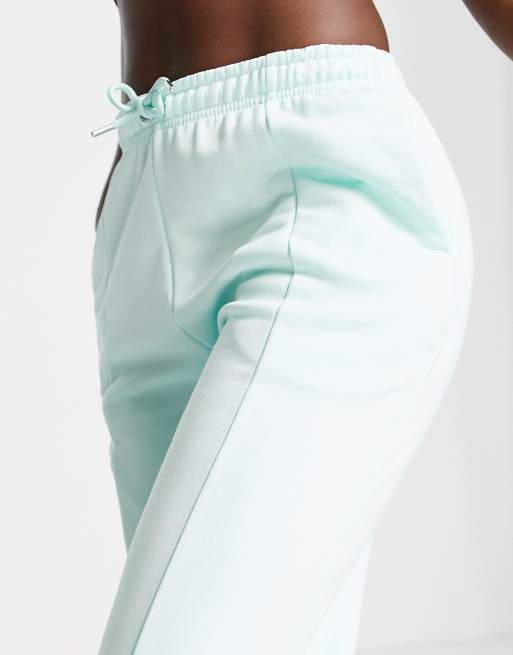 Il Sarto seam detail wide leg joggers in light green, 4 of 4
