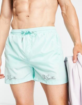 Il Sarto script logo swim shorts in mint - ASOS Price Checker