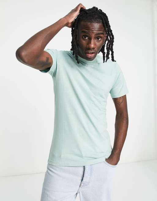 Il Sarto Slim fit T shirt in mintgroen