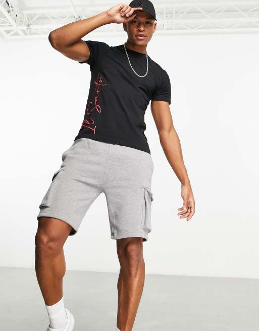 Il Sarto - Sort T-shirt med logoprint