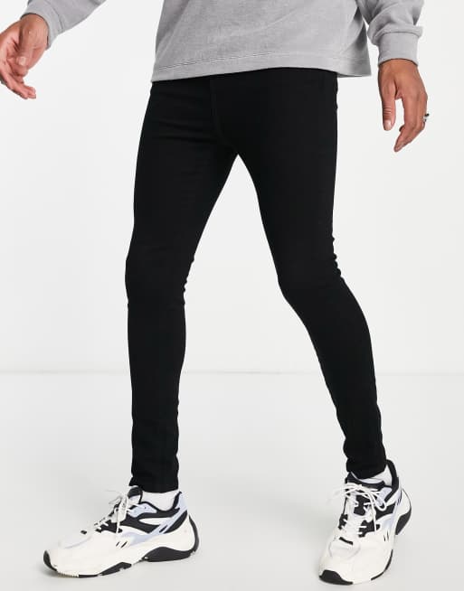 Il Sarto - Super skinny jeans in gitzwart