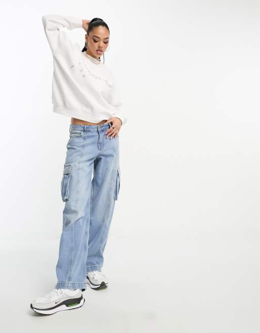 Il Sarto - Sweat oversize à logo métallisé - Crème, 3 de 4