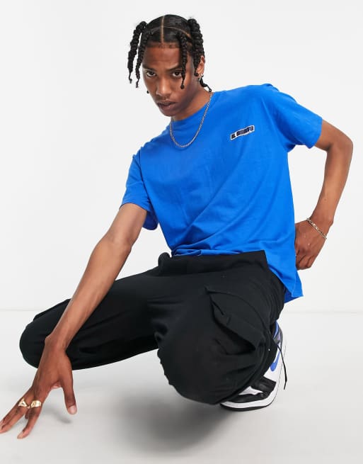 Il Sarto T shirt avec logo style course dans le dos Bleu de