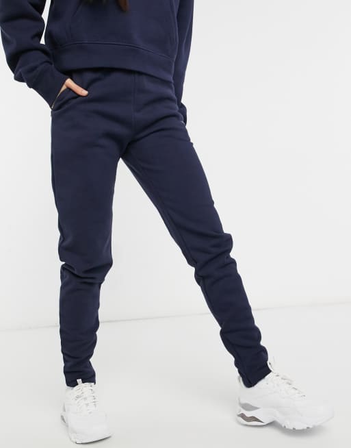 Navy slim leg online joggers