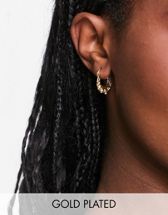 Pieces Exclusive 18K Plated Small Hoops in Gold