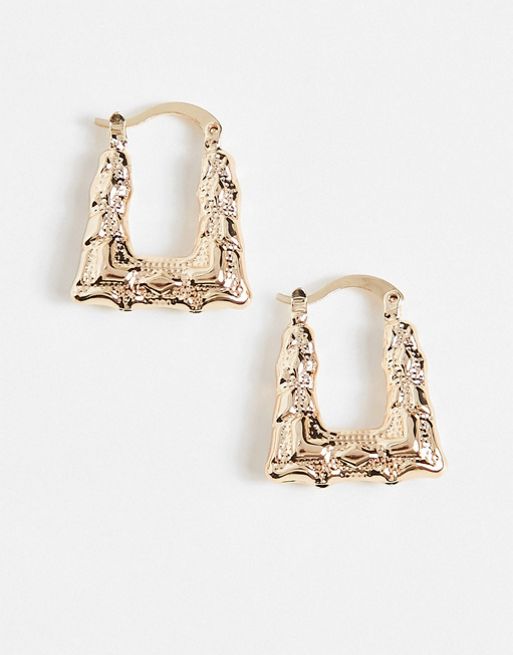 Image Gang 18k gold plated mini creole hoop earrings
