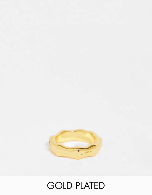 Image Gang - 18k guldbelagt bambus-ring