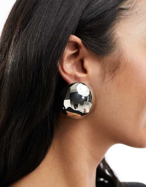 Image Gang - Boucles d'oreilles rondes et oversize - Argenté, 2 de 4