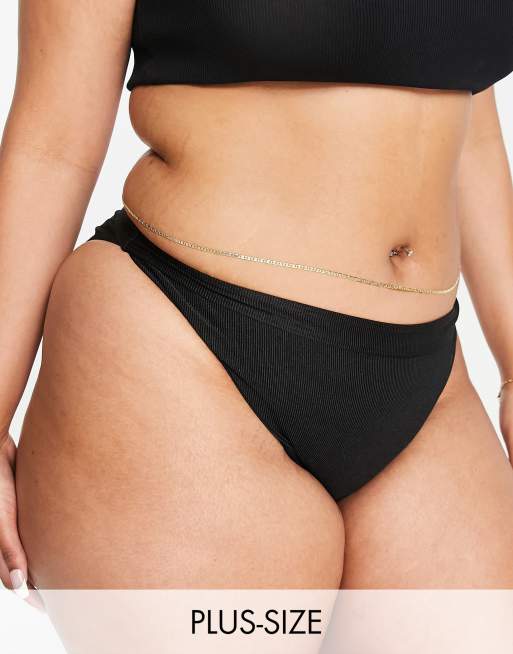 Image Gang Curve – 18-karätig vergoldete Bauchkette im Vintage-Stil