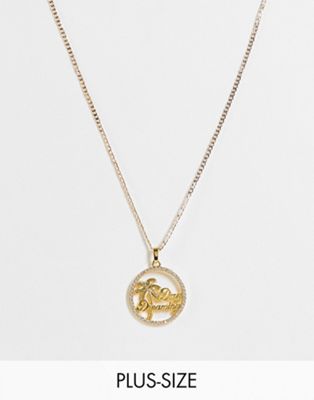 Image Gang Curve 18k gold plated day dreaming necklace