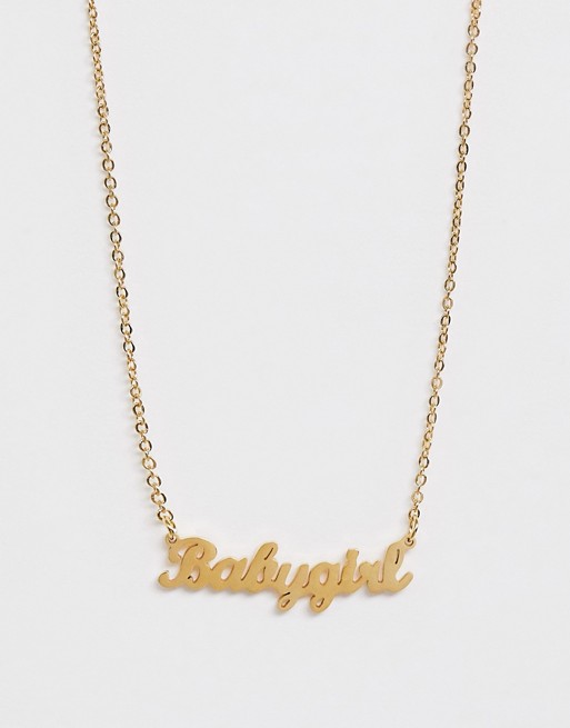 Image Gang gold filled babygirl necklace