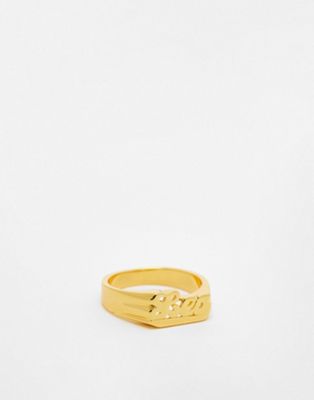 Image Gang gold plated Leo ring