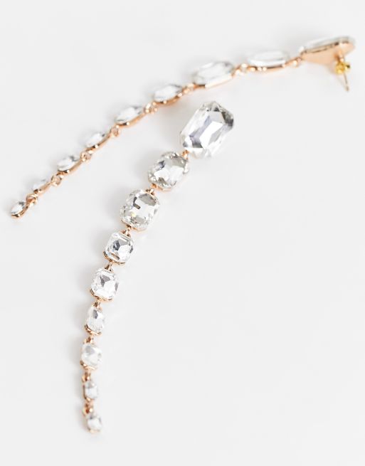 Image Gang Limara statement dangle 18k gold plated stud earraings, 4 of 4