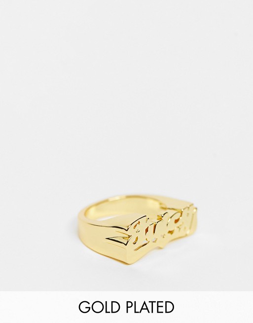 Image Gang ring with juicy in gold plate