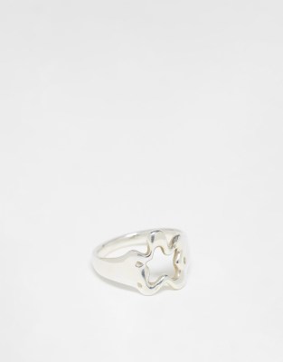 Image Gang Image Gang stainless steel splat ring in silver