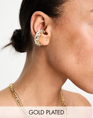 Image Gang XL 18k gold plated embellished ear cuff