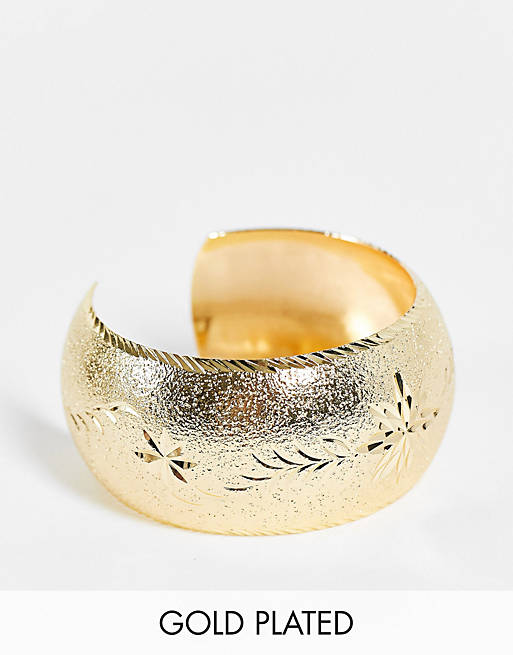 Image Gang XL bangle in gold plate