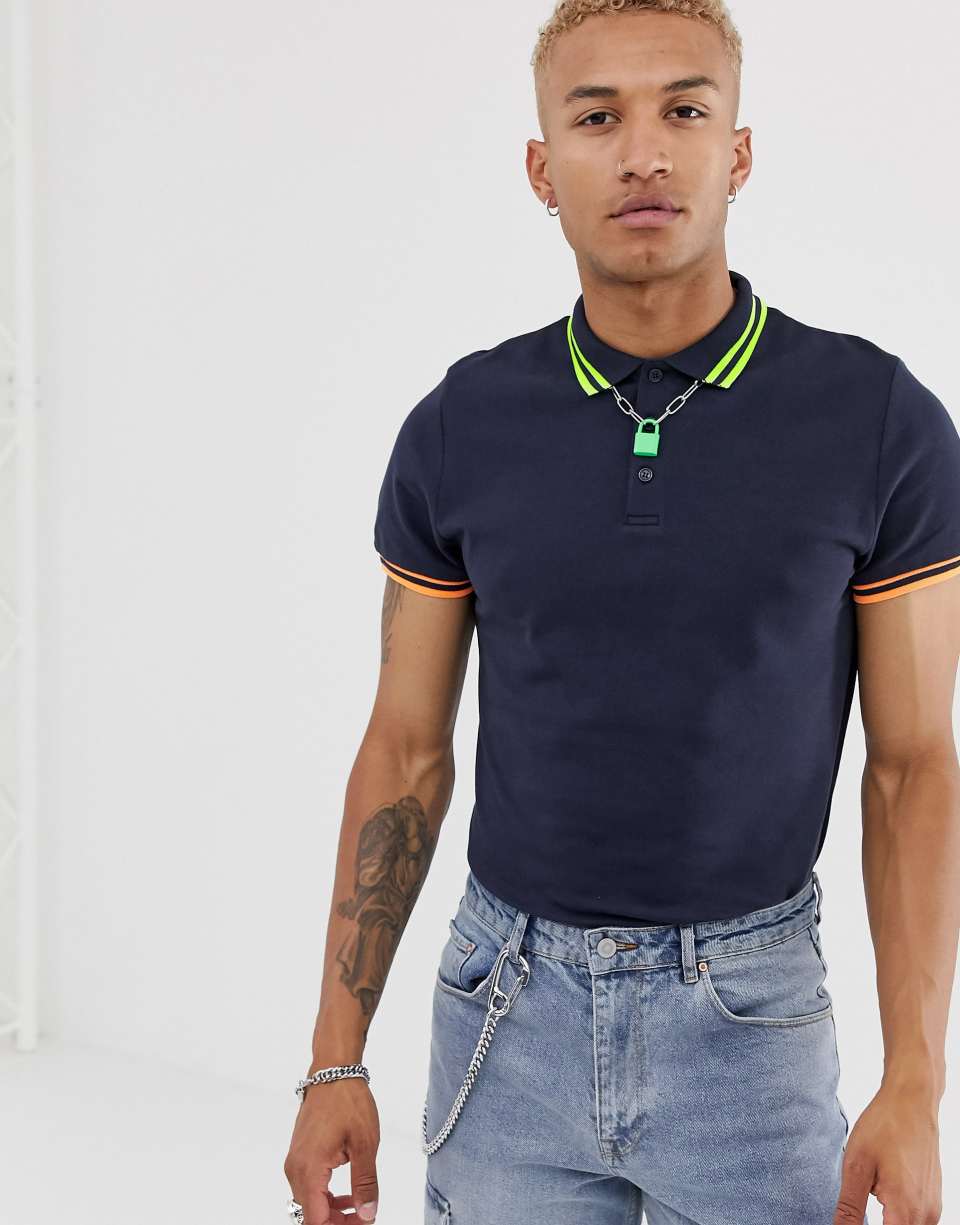 Pique polo shirt