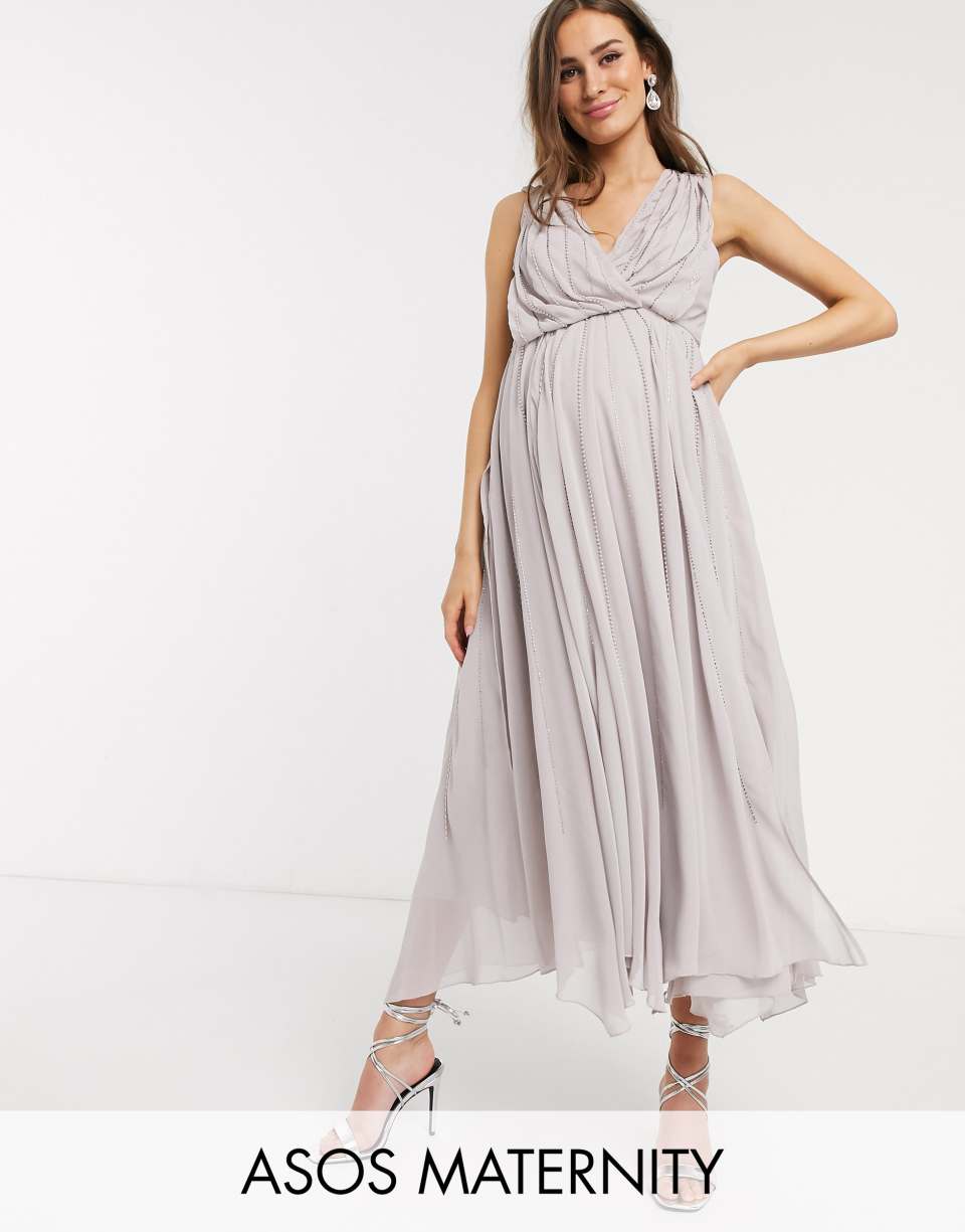 Maternity midaxi dress