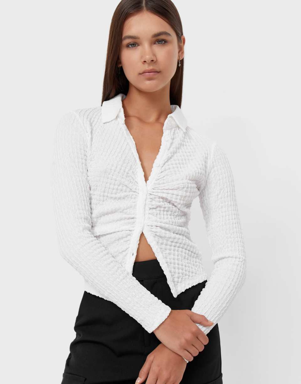 Textured stretch shirt