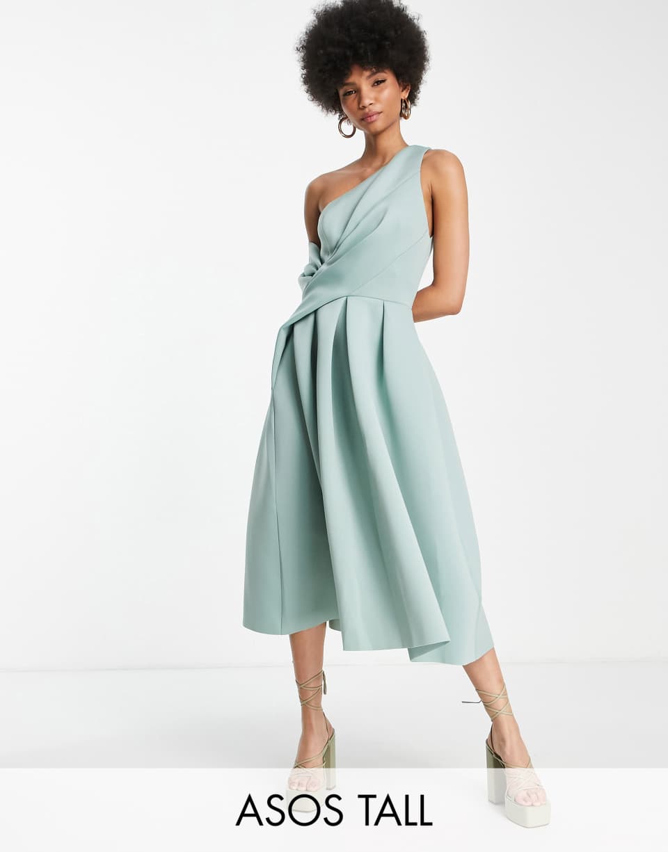 Frosty Sage Midi Dress