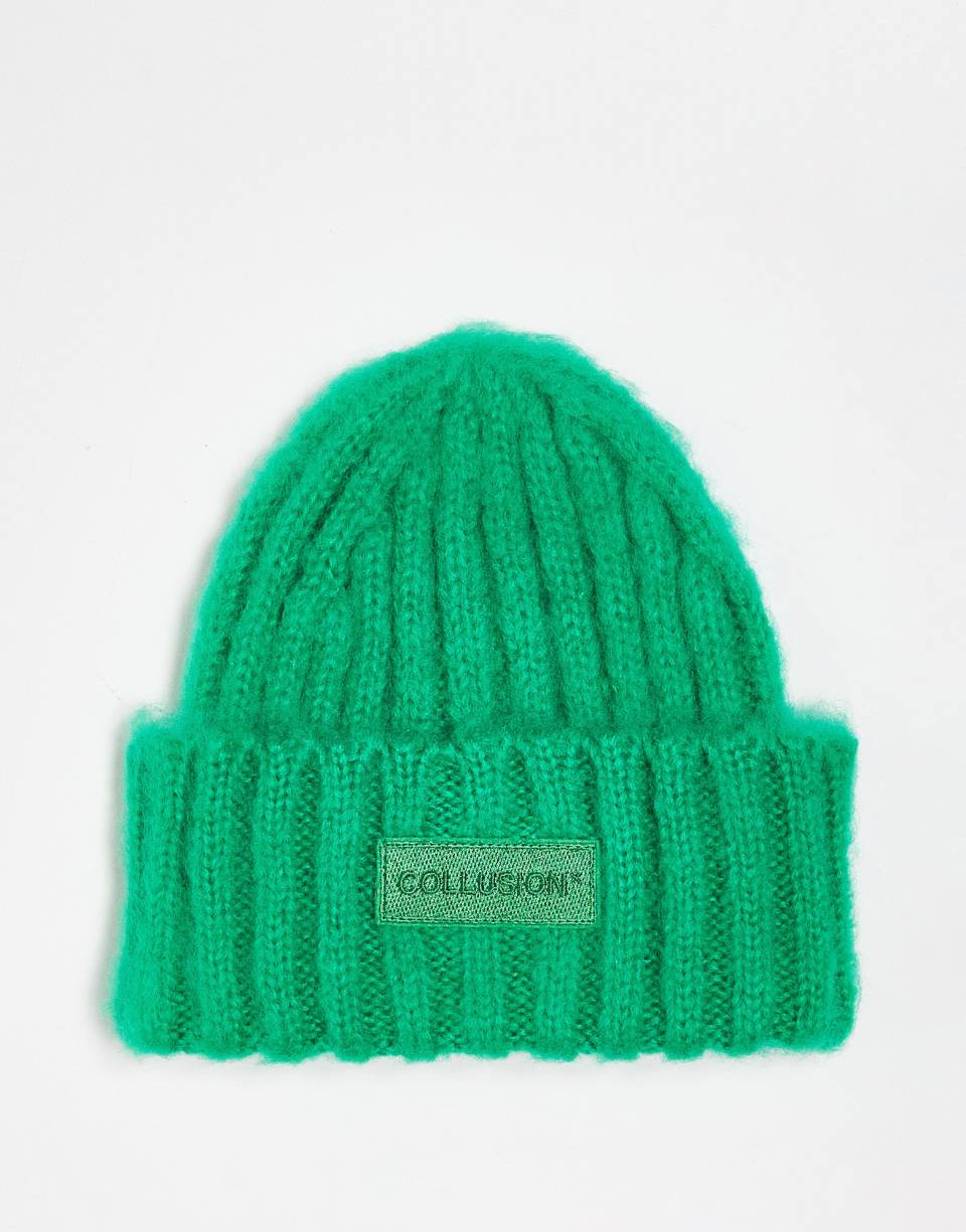 Green logo beanie