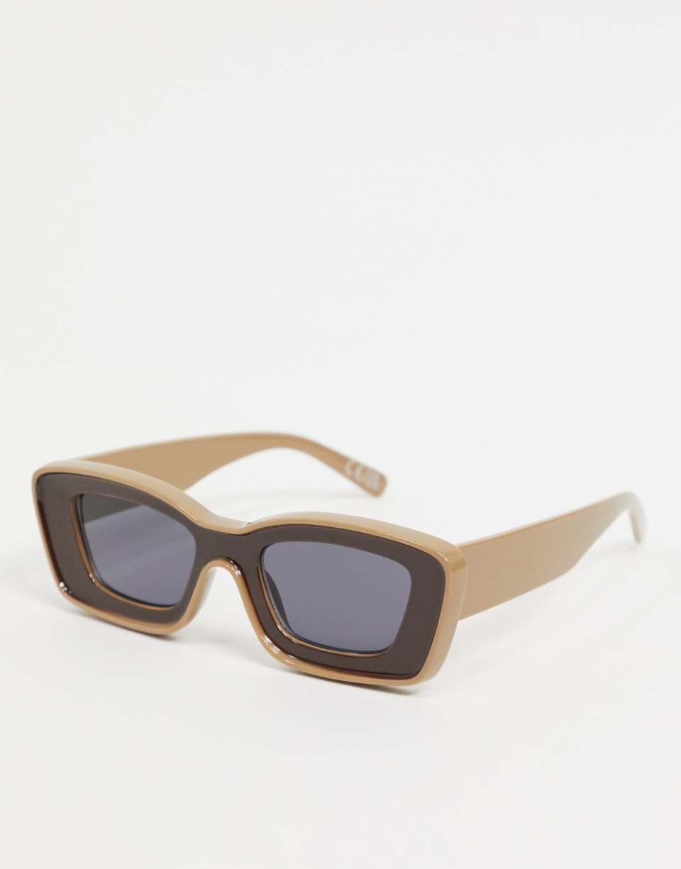 Chunky bevel sunglasses