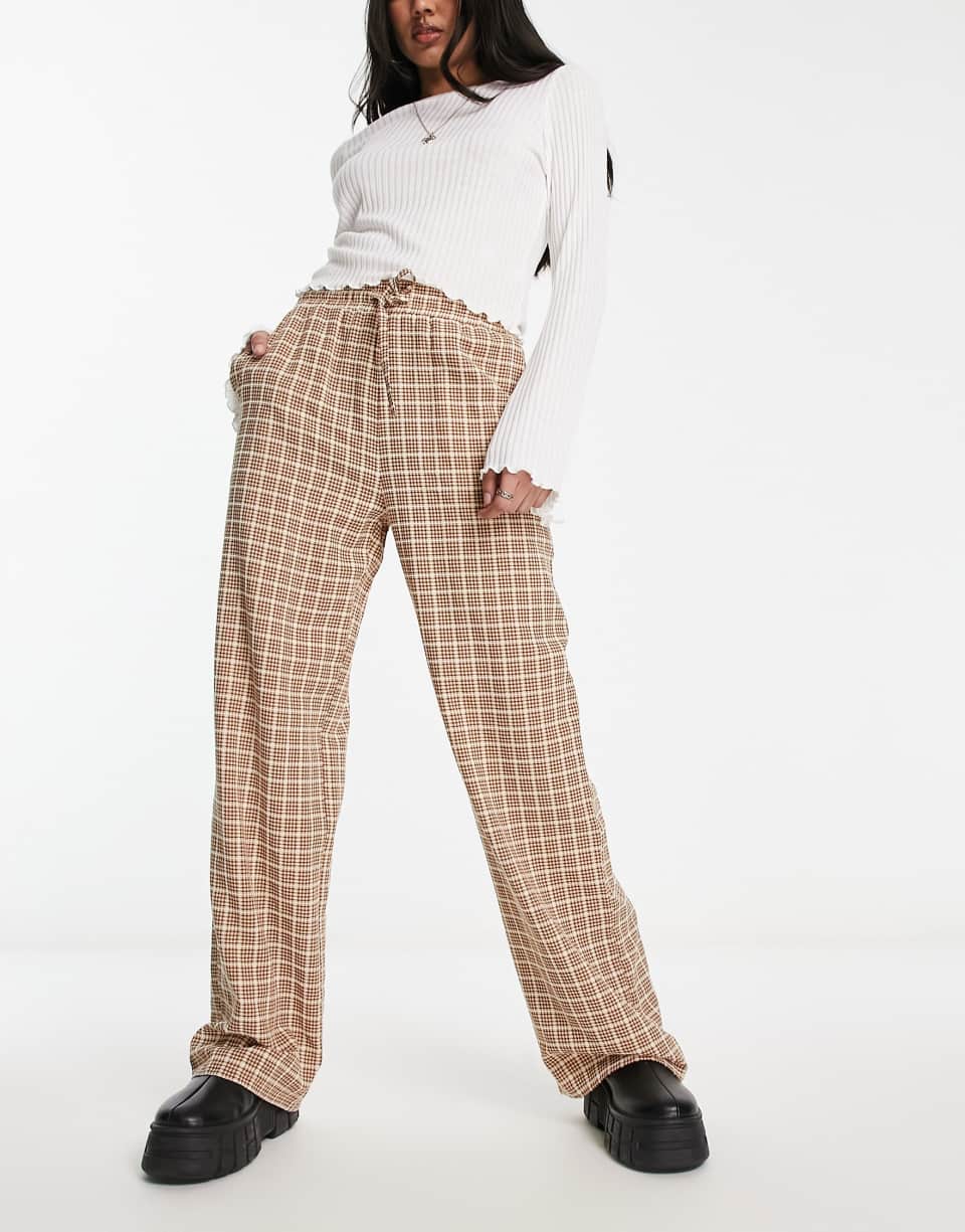 Reclaimed Vintage gingham trousers