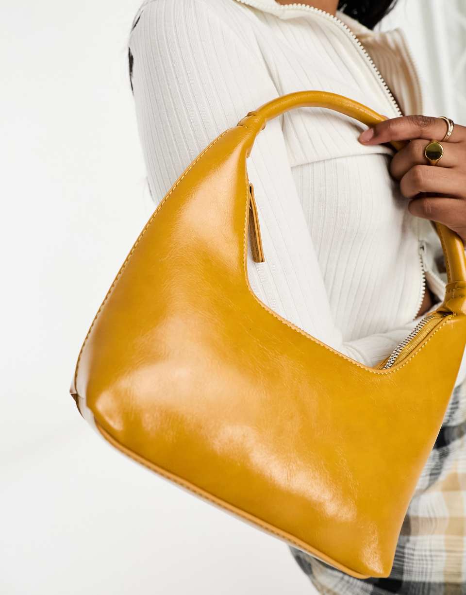 Orange shoulder bag