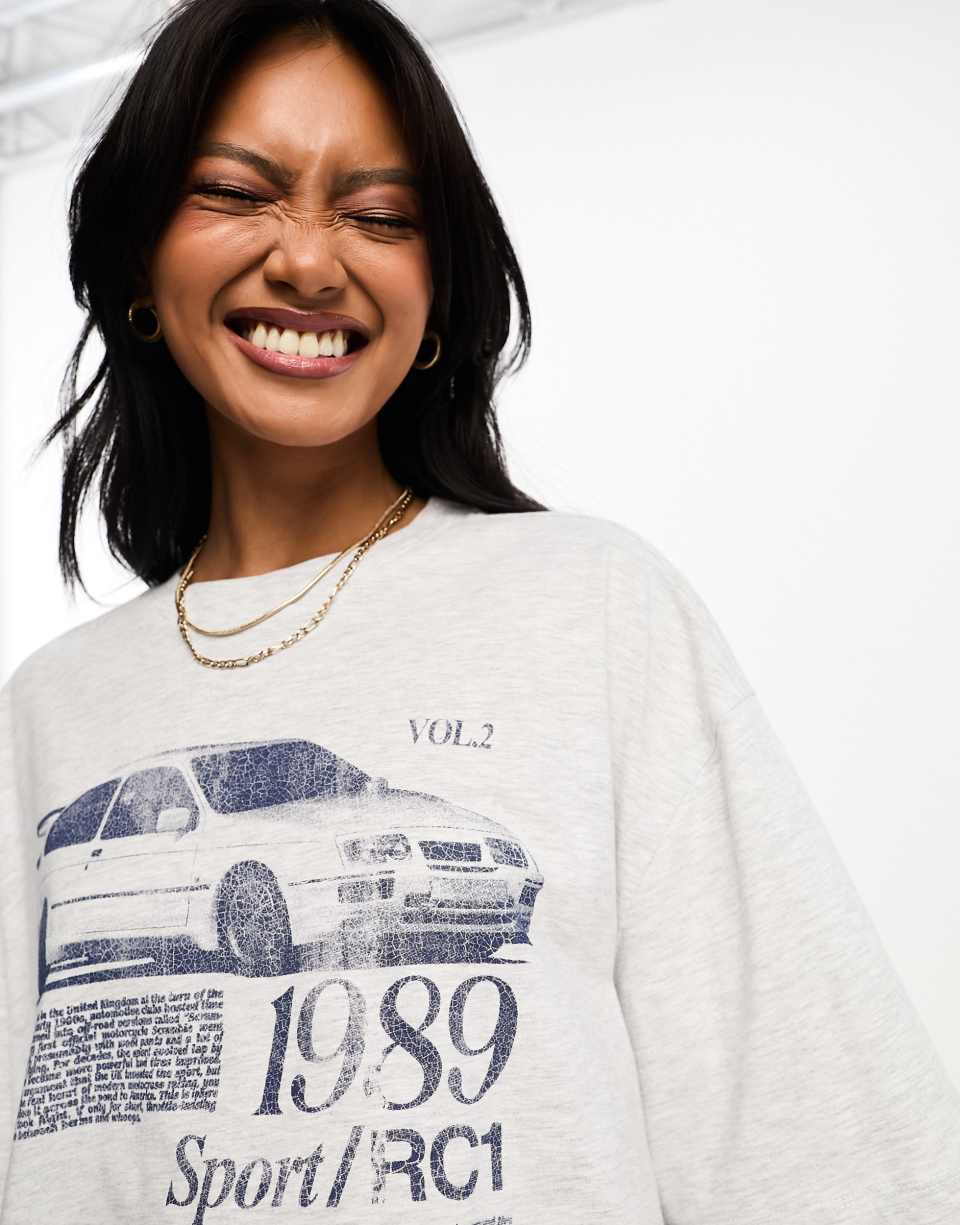 Oversized motocross tee