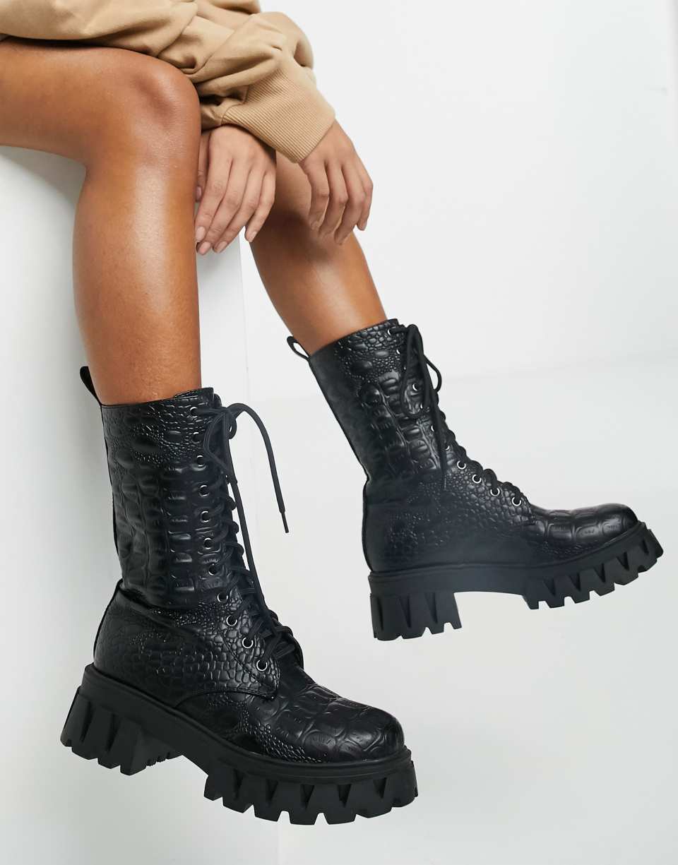 Fontaine vegan chunky boots